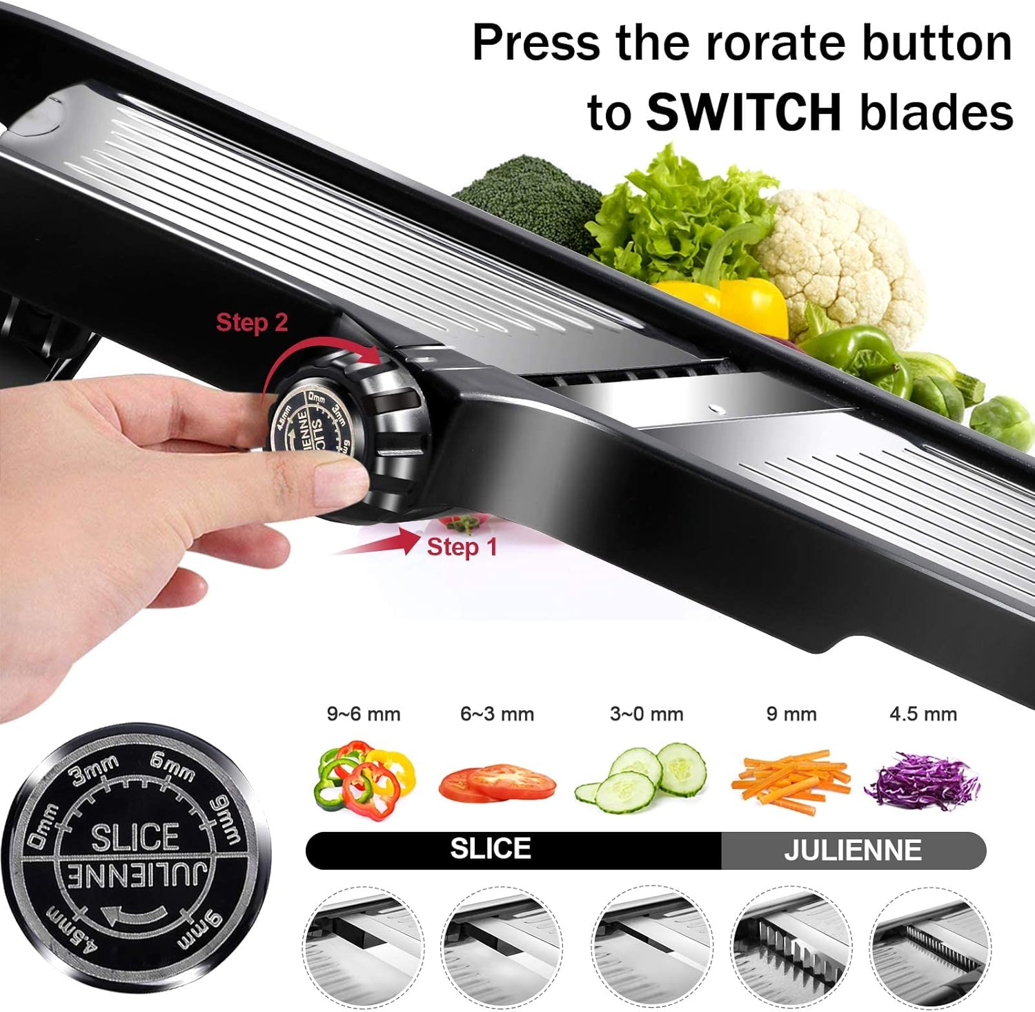 mandoline inox