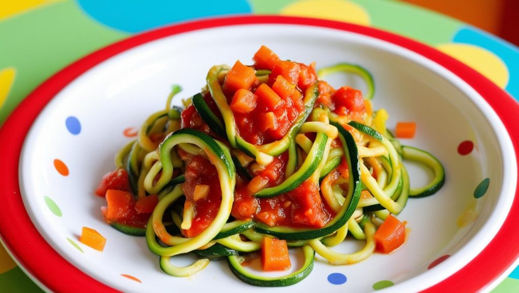 spaghetti de légumes mandoline manuelle